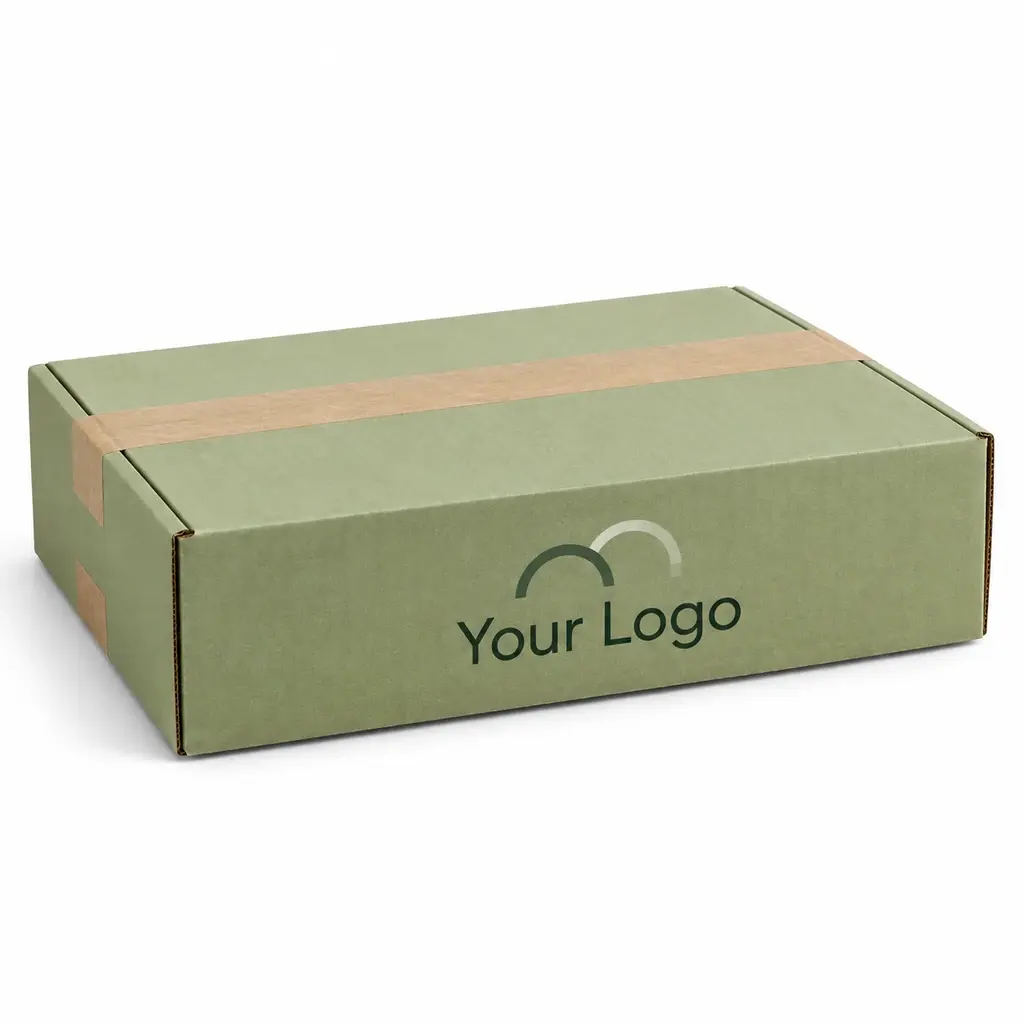 pistachio full-overlap with Your Logo logo printing on a white background